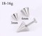 18g - 16g Steel Cone for Externally Threaded Body Jewelry