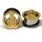 316LVM Steel Eyelet with Gold Plated Sterling Silver Buddha Figure