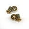 316LVM Steel with Gold Plated Silver Star and Faceted Gems - Classic Accent Eyelets