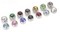50 Piece 14g 5/8" Jeweled Steel Straight Barbell Package