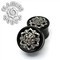 Black Dog Wood Chandi Mandala In Steel with Accent Dome