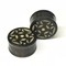 Black Dogwood Plugs with Coconut Dust Inlay - Style 9