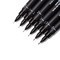 Black Drawing Pens - Set of 6 with Assorted Tips