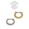 Gold Plated Sterling Silver Septum Klikr with Surgical Steel Post - De Luz
