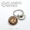 Mokume Gane Dome Captive Elements in Sterling Silver - 001