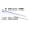 Threaded Taper - 8g with 2.0mm Internal Threading
